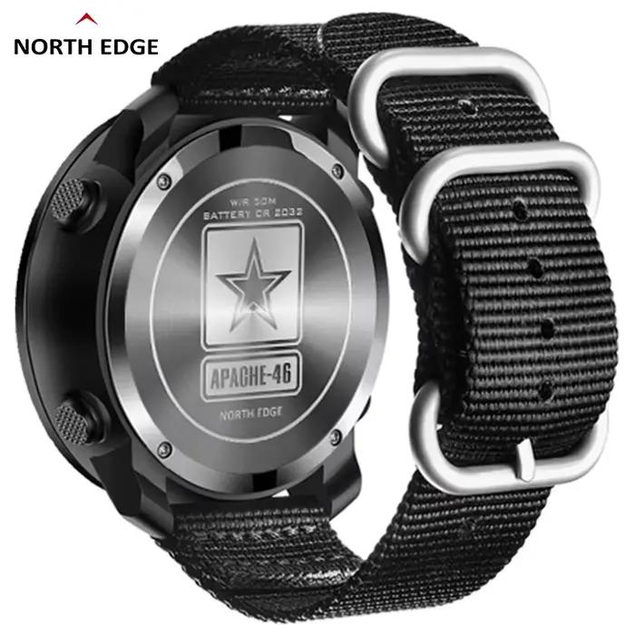 NORTH EDGE APACHE-46 hommes montre numérique Sports de plein air course natation Sport de plein air