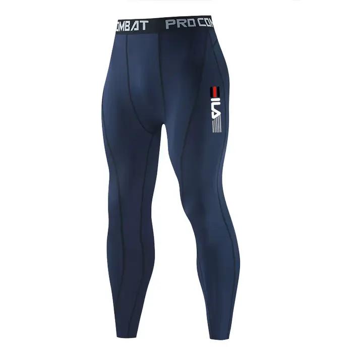 Leggings de course pour hommes, vêtements de sport à séchage rapide, collants de Fitness, d'entraîne