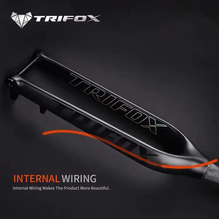 TRIFOX-Fourche VTT en fibre de carbone TMK200 29er, axe traversant 15x110mm, 1-1/8 "-1-1/2", accesso
