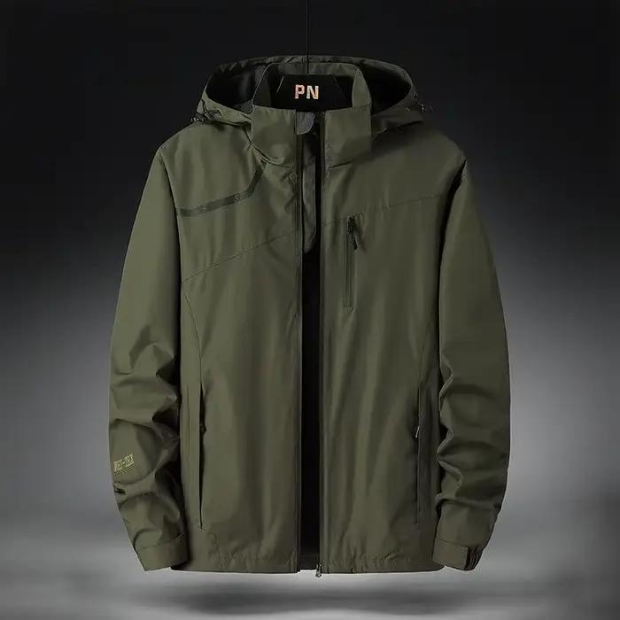 Coupe-vent de sport, vêtements de randonnée et d'alpinisme, imperméable, coupe-vent avec chapeau, ma