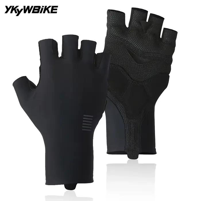 YKYWBIKE-Gants de vélo demi-doigt pour hommes, gants de vélo VTT, gants de sport d'équitation, respi