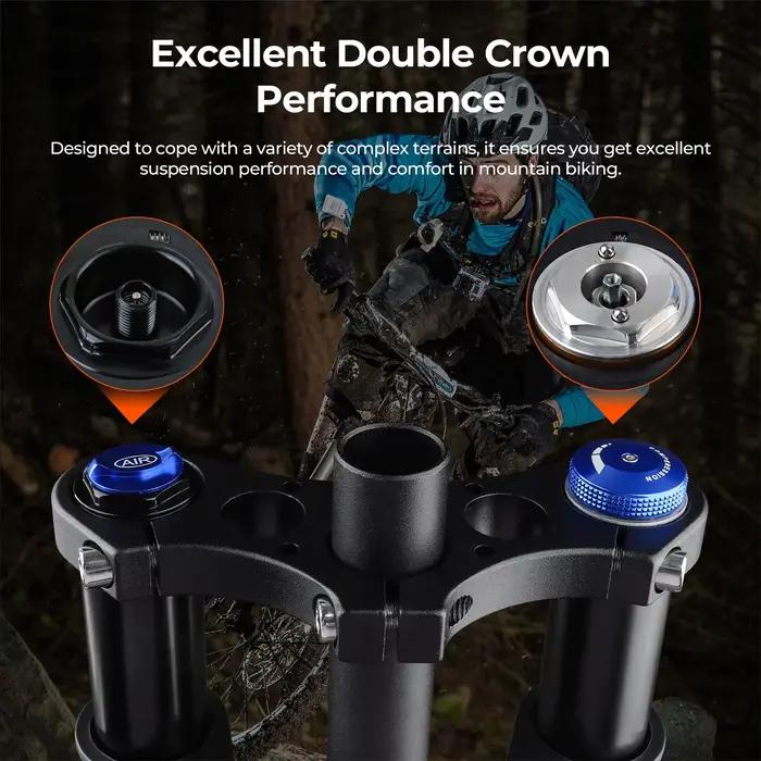BOLANY vtt à travers l'axe Boost fourche de Suspension VTT résilience de l'air réglage du rebond 110