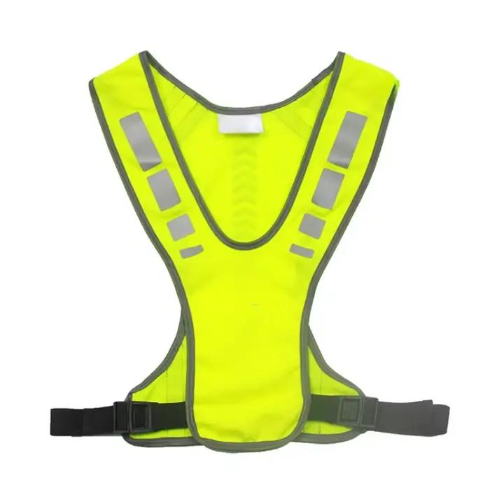 Veste de sécurité à haute visibilité pour l'équitation de nuit, gilet de sport de plein air, course