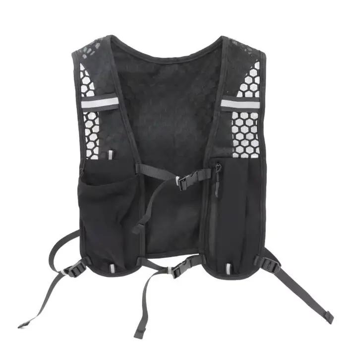 Gilet de course pour femmes et hommes, gilet d'hydratation réglable avec sangle de poitrine, sac à d