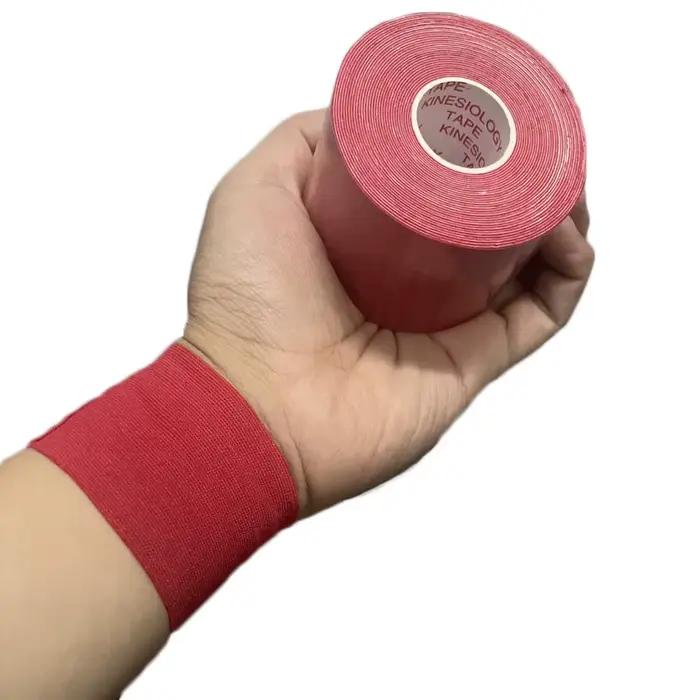 Bande de kinésiologie auto-adhésive en 6 rouleaux, strapping adhésif sport,bande élastique pour le S