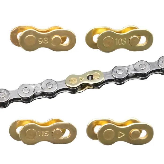 Connecteur de chaîne de vélo, 5 paires, boutons magiques de cyclisme, lien principal rapide, Joints