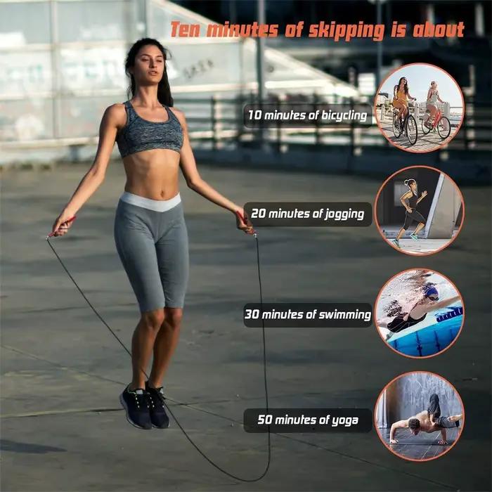Corde à sauter de vitesse, corde à sauter de Fitness, roulement à billes sans fil en acier, entraîne