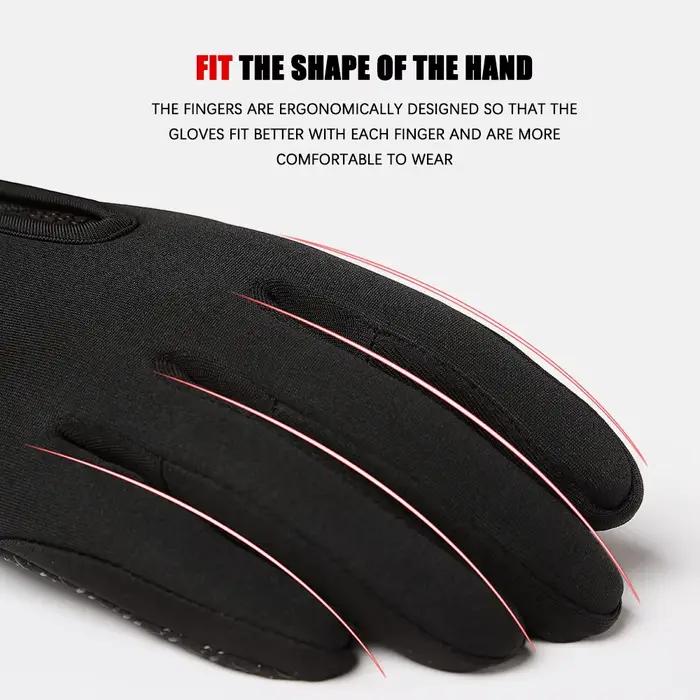 Gants d'hiver pour hommes et femmes, chauds, compatibles avec les écrans tactiles, pour la pêche, la