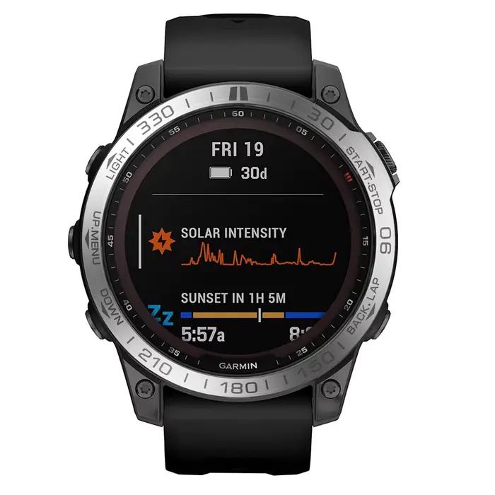 Lunette avec cadre métallique pour montre intelligente Garmin Fenix 7X 7 S 7 Pro
