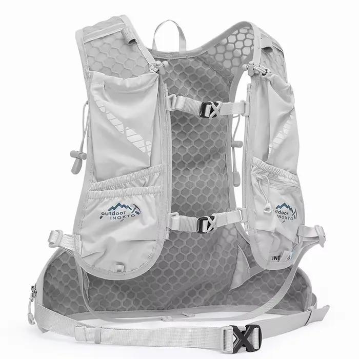 INOXTO-Sac à dos en émail pour la course, le cyclisme, la randonnée, le marathon en plein air, hydratation avec sac à eau de 1,5 l, 12l