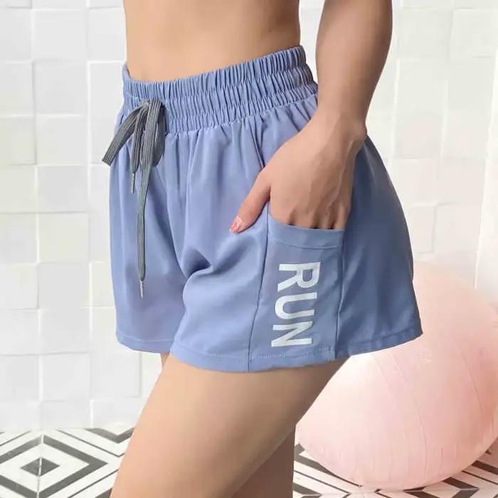 Short de course ample taille haute pour femme pour l'été; anti-dérapant