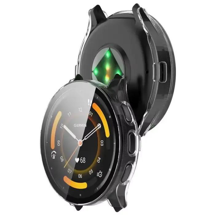 Housse de protection en verre pour bracelet de montre intelligente Garmin Venu 3 3S
