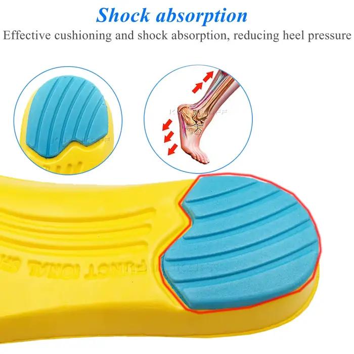 Semelles intérieures de basket-ball de sport unisexe, inserts de rencontre respirants, dépistolet ant pour les pieds, coussin en mousse à mémoire de forme, 1 paire