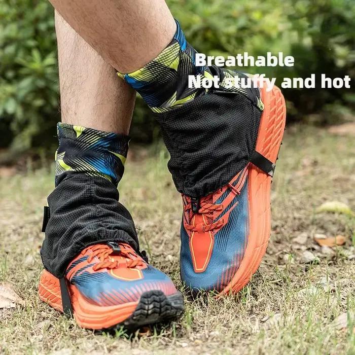MAP BROTHER F1001 guêtres de course hautes en plein air couvre-chaussures de protection anti-sable pour Triathlon Marathon randonnée réfléchissant