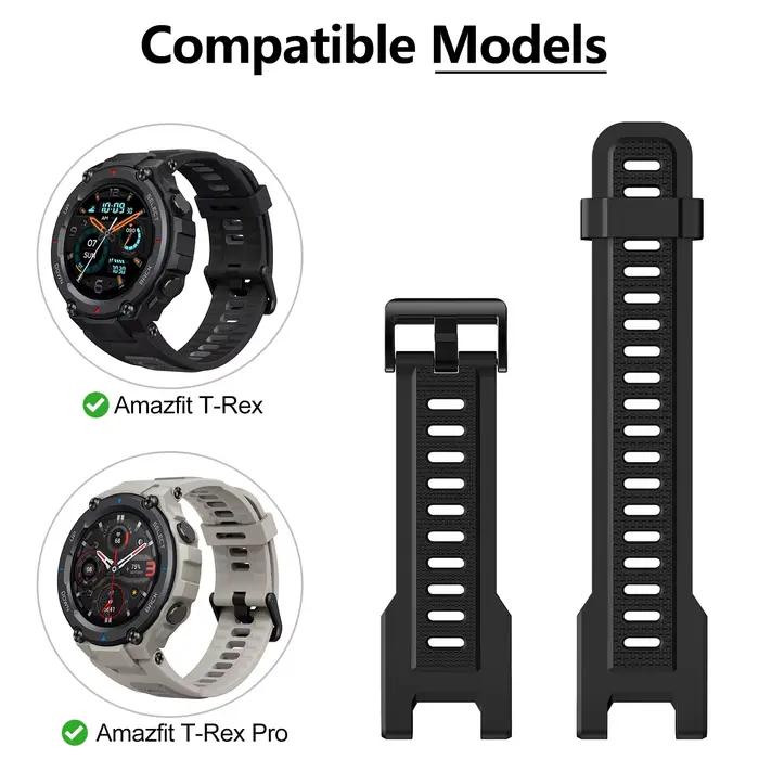 YAYUU Bracelet en Silicone souple pour Amazfit t-rex Pro