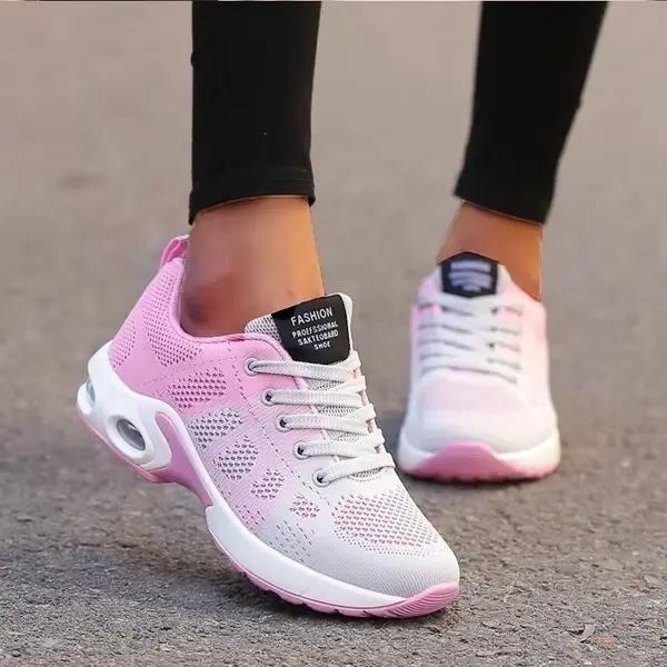 Chaussures de course femmes décontractées respirantes en plein air légères baskets de sport pour déplacement quotidien et courses libertés