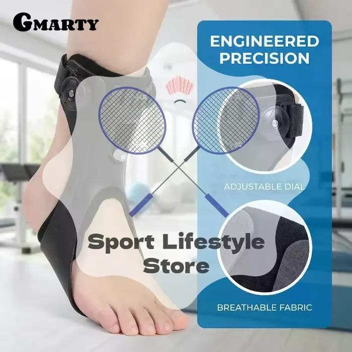 Orthèse de cheville pour pied tombant avec boucle réglable confortable pour la marche et la rééducation post-AVC
