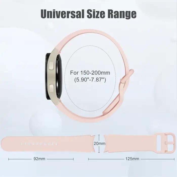 Bracelet de Sport pour Samsung Galaxy Watch 7 6 5 4 FE 44mm 40mm 5 pro 45mm 20mm
