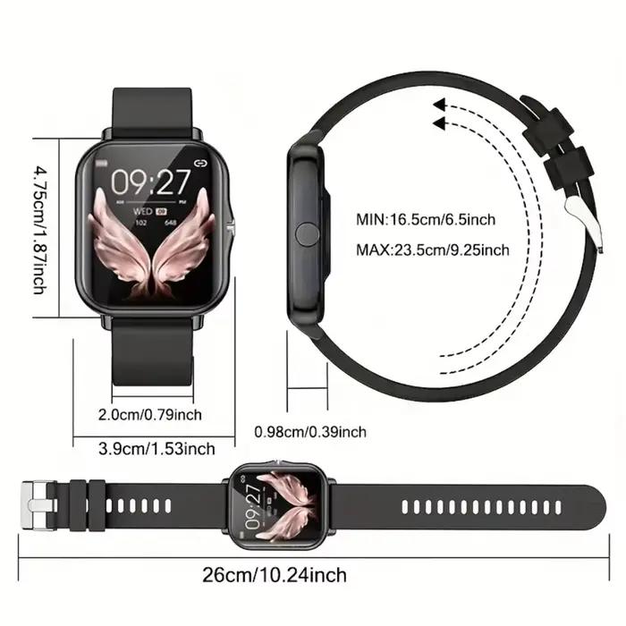 Montre connectée en alliage pour hommes et femmes