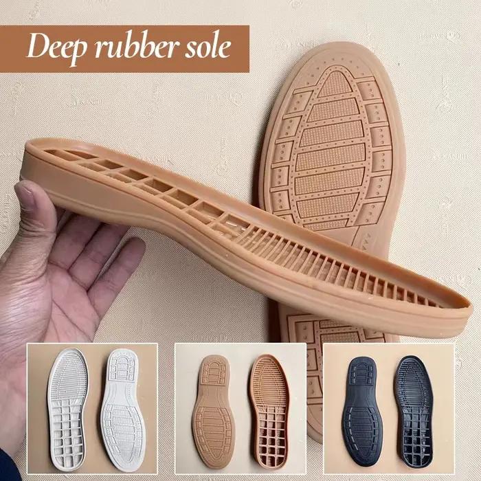 Semelles de chaussures en caoutchouc coordonnantes pour hommes