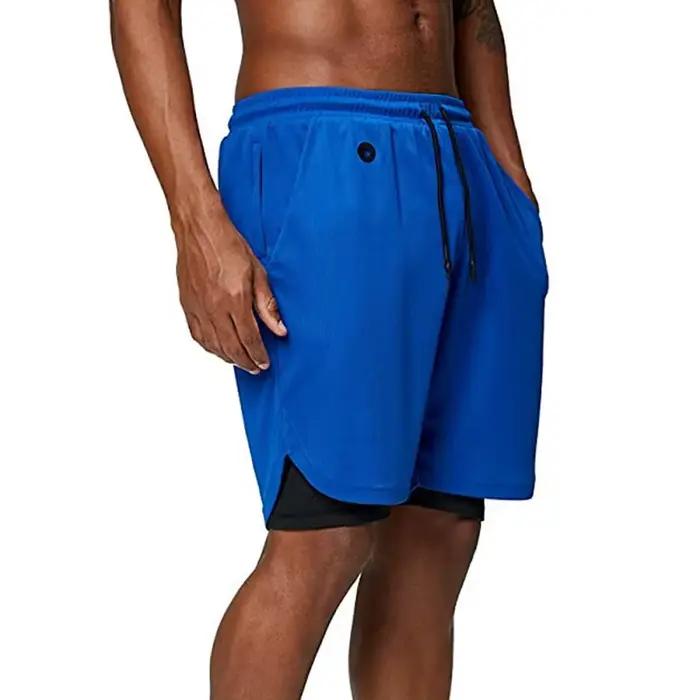 Shorts de course pour hommes 2 en 1