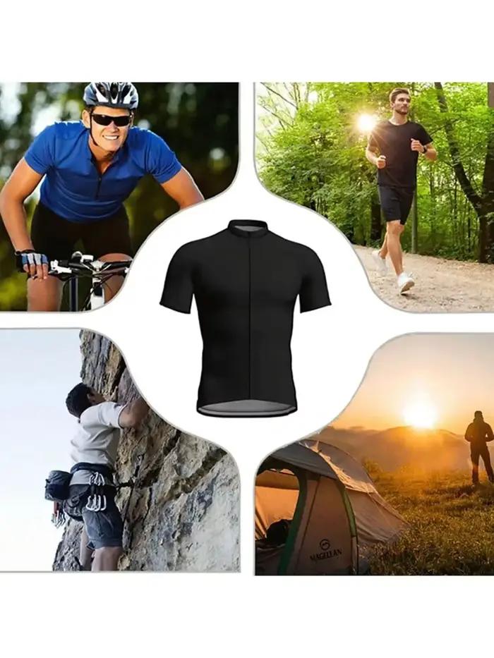 Maillot de cyclisme homme polyester respirant drôle graphique avec poche arrière et bandes réfléchissantes pour VTT et vélo de route printemps été automne