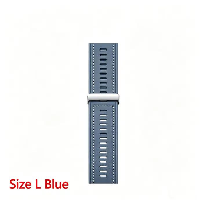 HUAWEI WATCH D2 M/L taille bracelet airbag en cuir uni composite blanc ciel【bracelet airbag uniquement, montre non incluse】