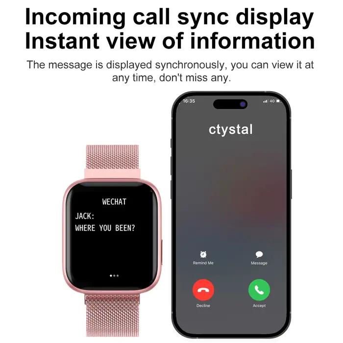 Montre intelligente de sport étanche pour femme