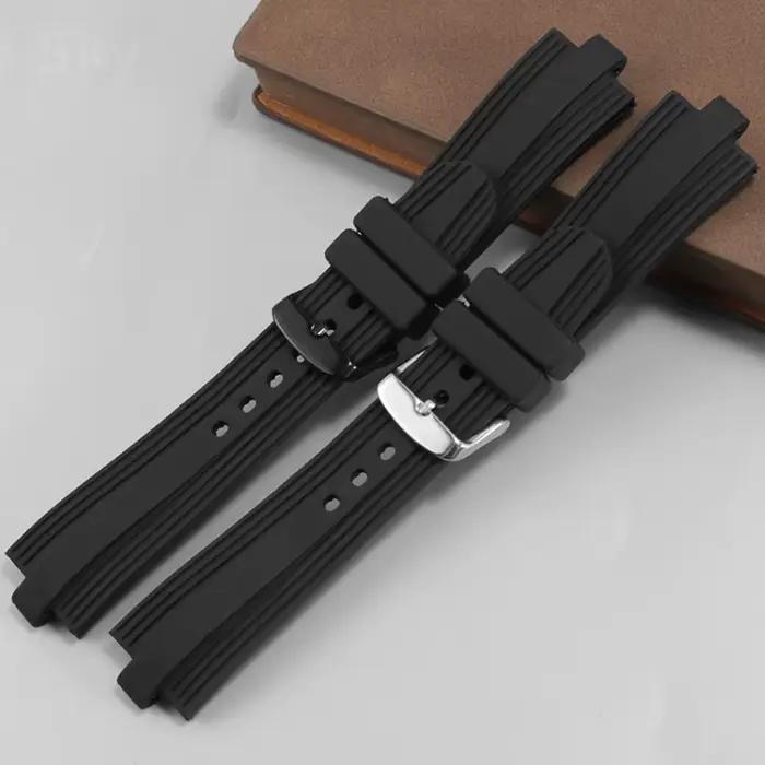 Bracelet de montre en silicone pour hommes et femmes
