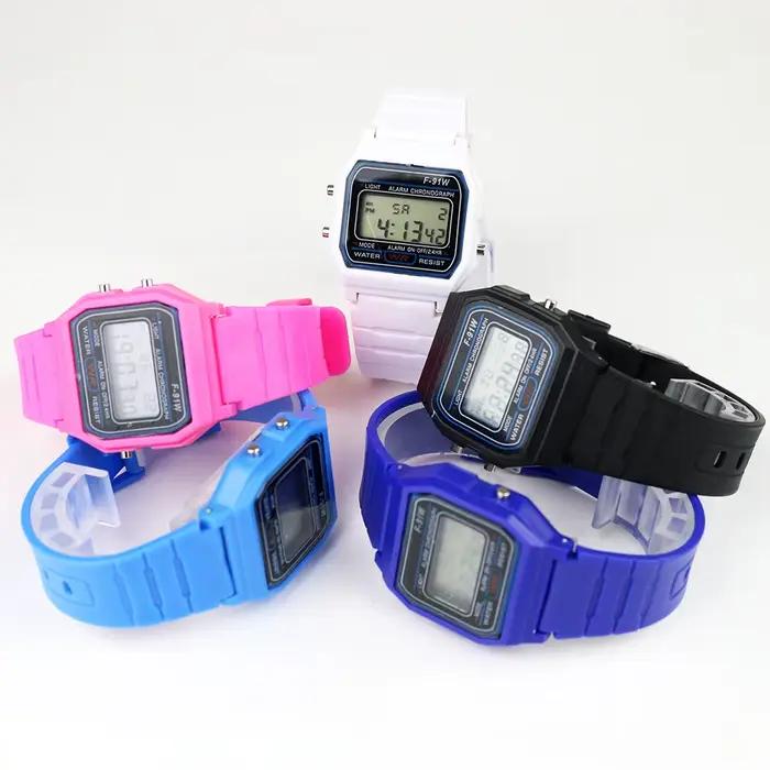 Sport montres numériques Enfant garçons bracelet en Silicone filles Montre électronique chronographe alarme mignon