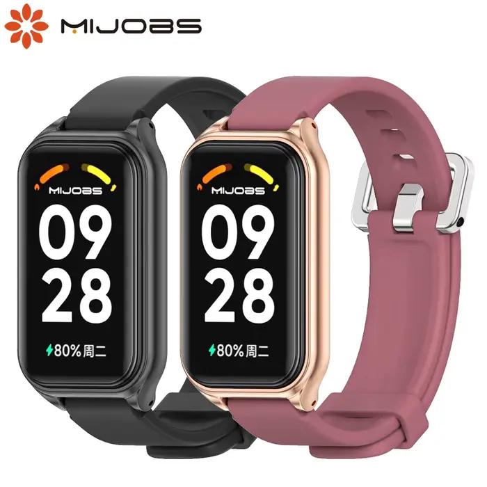 Bracelet en silicone pour Xiaomi Smart Band 8 9 Active Strap avec ajustement facile pour homme et femme pour entraînement intense et activités quotidiennes