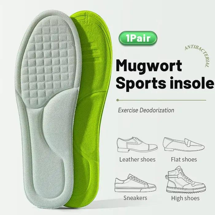 Semelles intérieures de sport pour chaussures 5D Massage doux déodorant respirant coussin absorbant les chocs semelles de course pour pieds hommes femmes