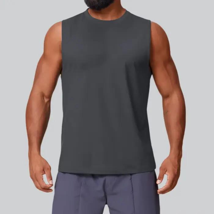 Débardeur de sport compressif sans manches pour homme – Idéal pour le fitness