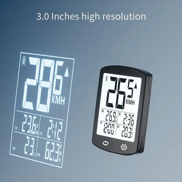 Ordinateur de vélo sans fil, odomètre, compteur de vitesse avec écran LCD grand, traqueur de démarrage/arrêt automatique, accessoires de cyclisme