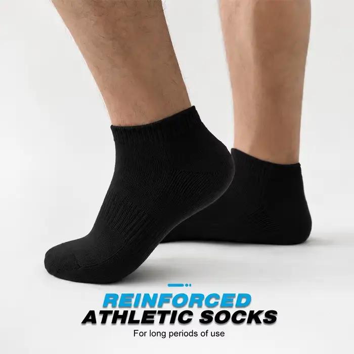 5/10 paires de chaussettes de sport rembourrées pour hommes