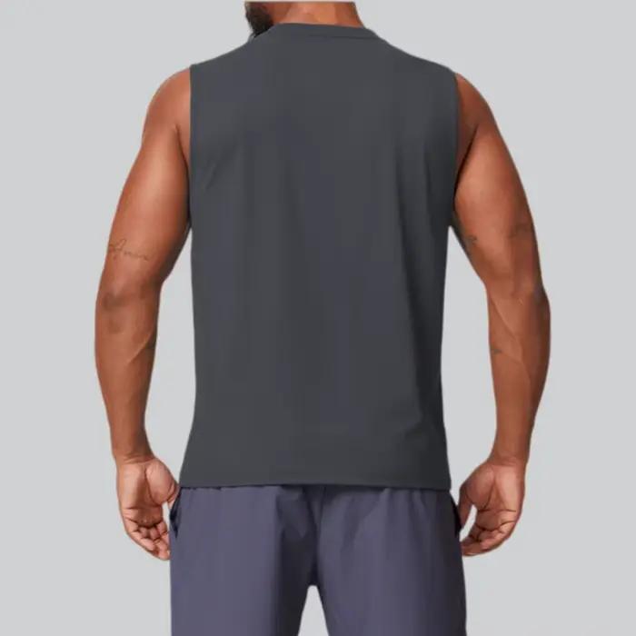 Débardeur de sport compressif sans manches pour homme – Idéal pour le fitness