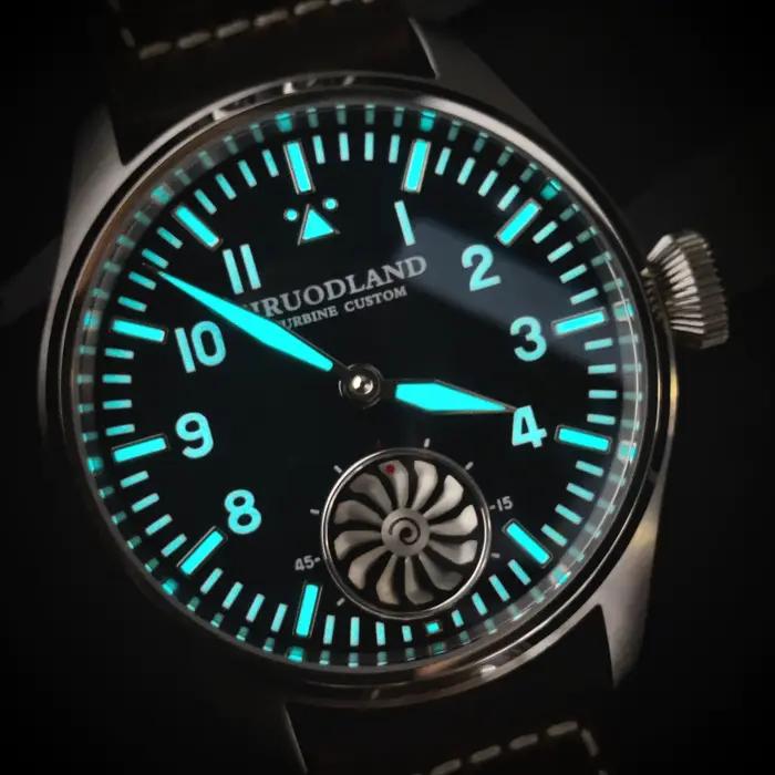 Hruodland 2025 nouvelle montre mécanique pour hommes mouette ST3620 pilote rétro 43MM Bgw-9 lumineux saphir cristal Turbine Reloj Hombre