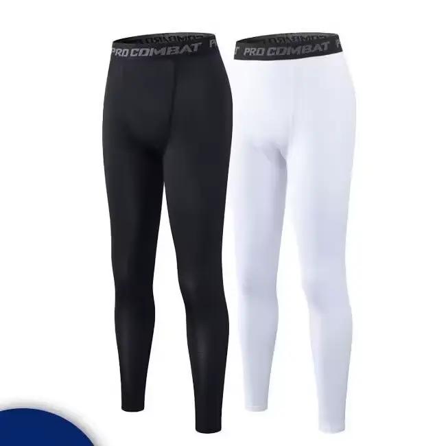 Pantalons de compression pour hommes, collants, leggings pour la course à pied, l'entraînement, le sport, le fitness, séchage rapide, pantalons d'entraînement