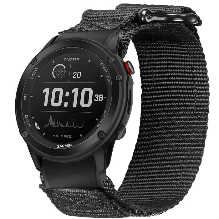 Bracelets de montre Quickfit noirs pour Garmin