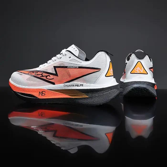 Chaussures de course Marathon pour hommes avec plaque en carbone