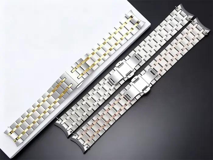 Bracelet de montre en métal de luxe