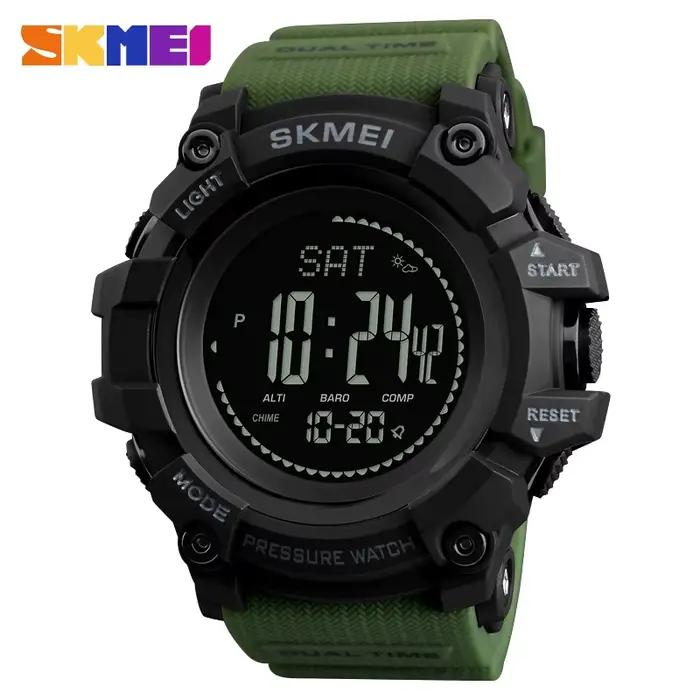 SKMEI 1358 Sport altimètre météo Tracker numérique hommes montres montre étanche