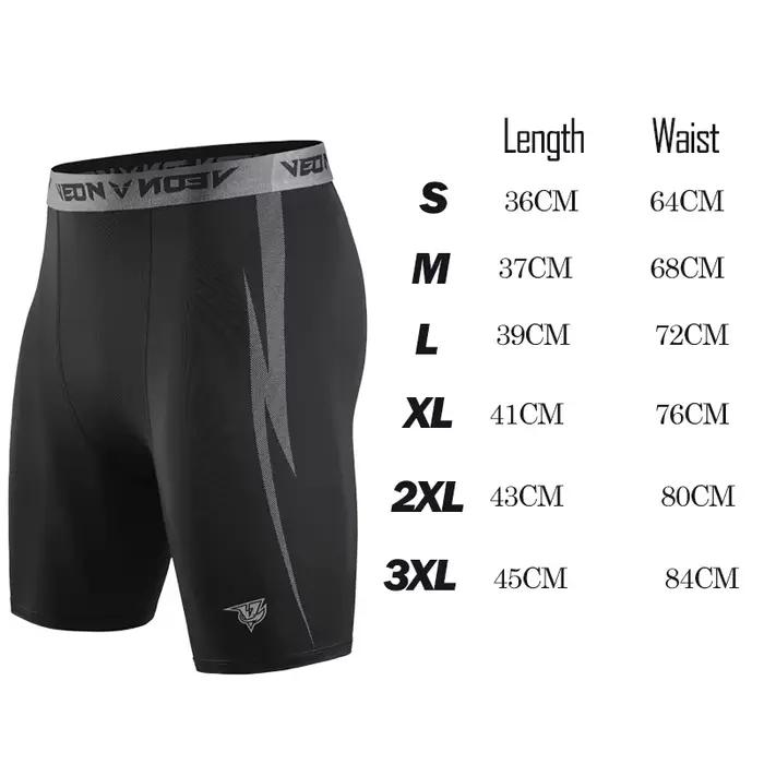Veidoorn short de Compression sous-vêtements pour hommes Spandex course entraînement athlétique Leggings sport