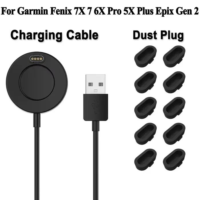 Chargeur de montre 1M pour Garmin Fenix 7X 7 7S 6 6S 6X Pro 5 5S 5X Plus Epix Gen 2 955 945 935 255