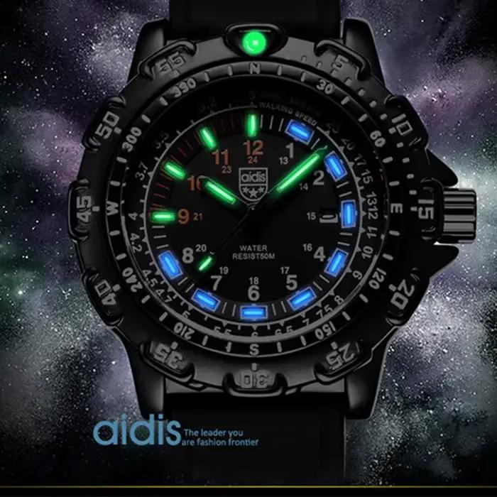 Montre-bracelet à Quartz Addies Forces Spéciales Plongeur Résistante à l'Eau pour Hommes Occasions Outdoor et Militaires