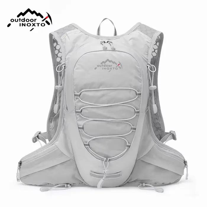 INOXTO-Sac à dos en émail pour la course, le cyclisme, la randonnée, le marathon en plein air, hydratation avec sac à eau de 1,5 l, 12l