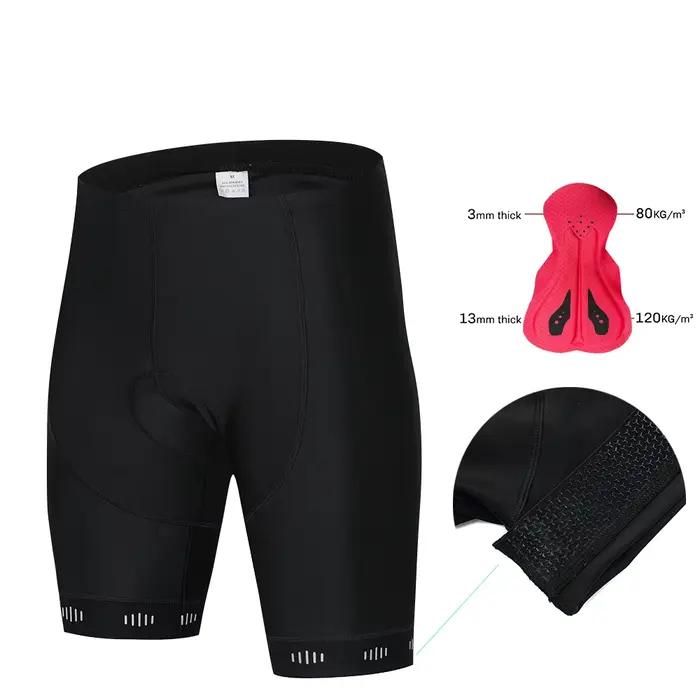 Raudax – short de cyclisme noir pour hommes