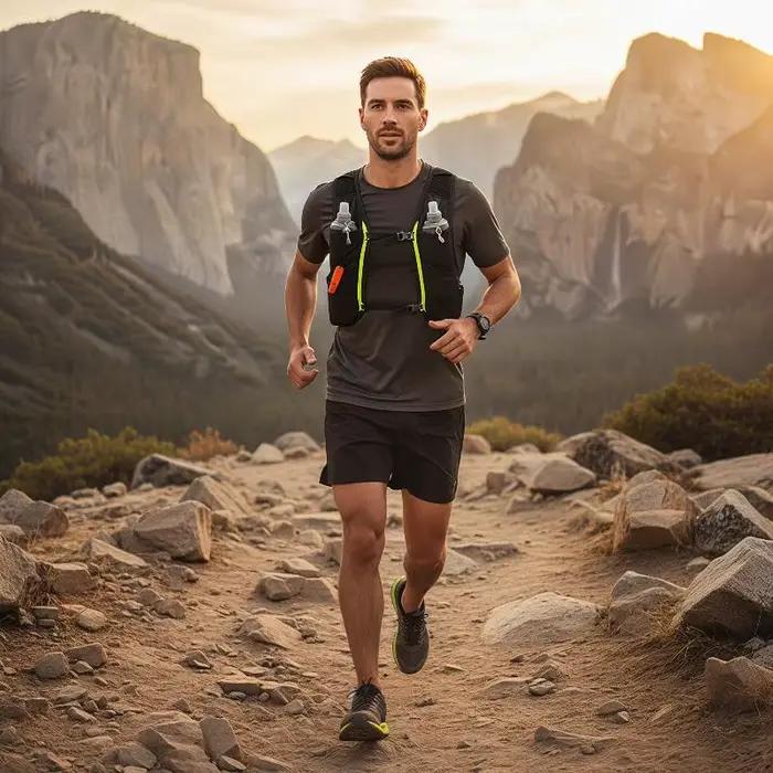 Sac à dos d'hydratation pour la course à pied 5L léger avec rangement réglable pour marathon
