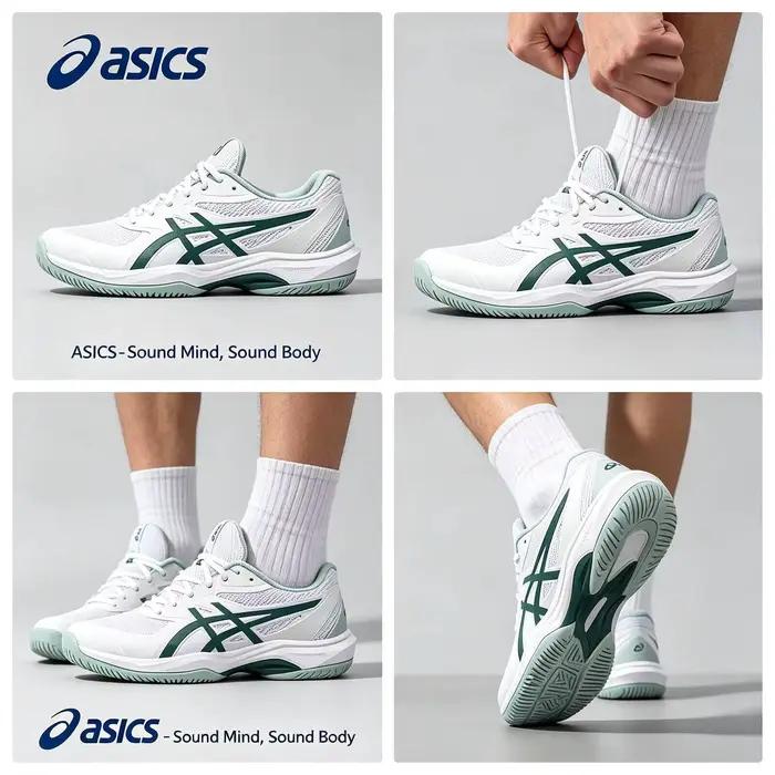 Chaussures de sport décontractées ASICS 2026 pour hommes, modèle Game FF, pour l'entraînement et la compétition de tennis, confortables, résistantes à l'usure et respirantes 1041A489-104