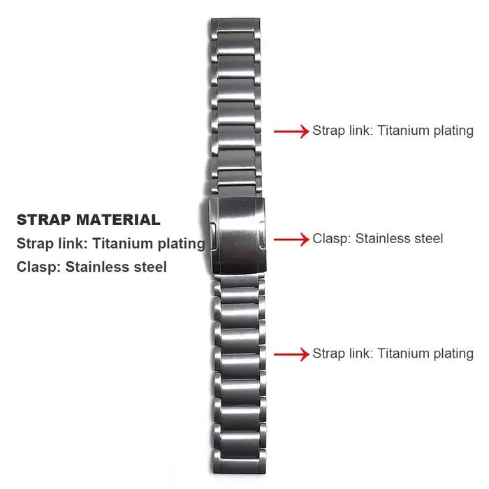 Bracelet de rechange en métal titane pour Suunto Race